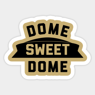 Dome Sweet Dome, NO - gold Sticker